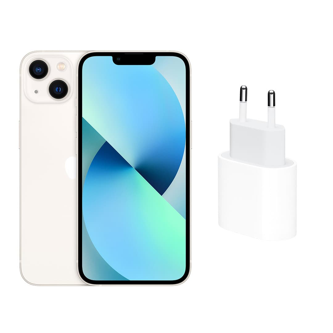 Apple iPhone 13 , 128 GB , 4 GB , 5G , Single SIM - Starlight