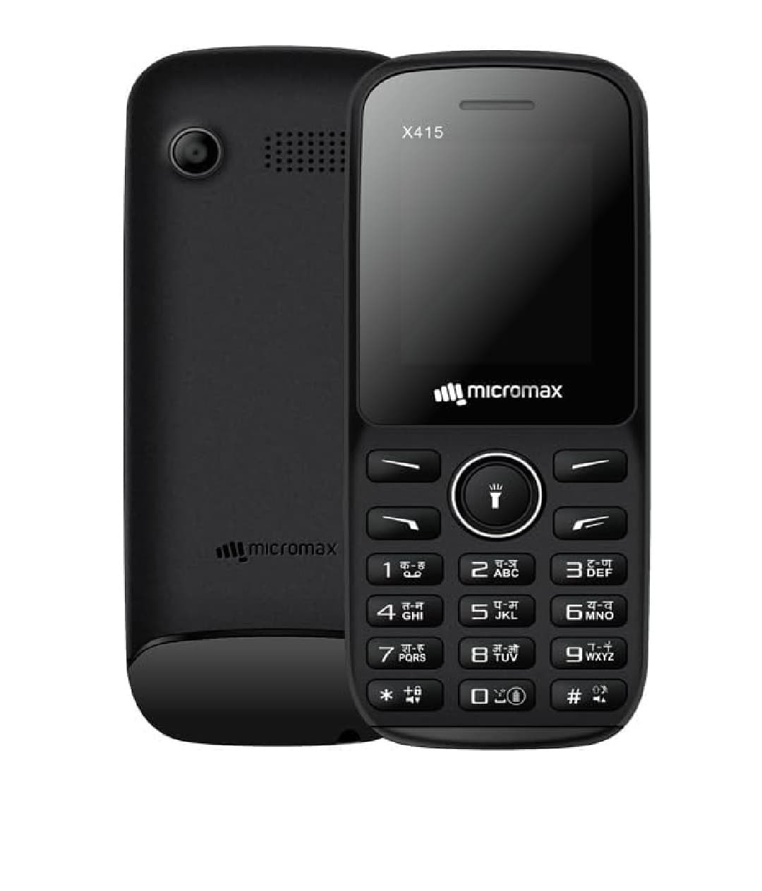 Micromax X415 Dual-SIM , Black