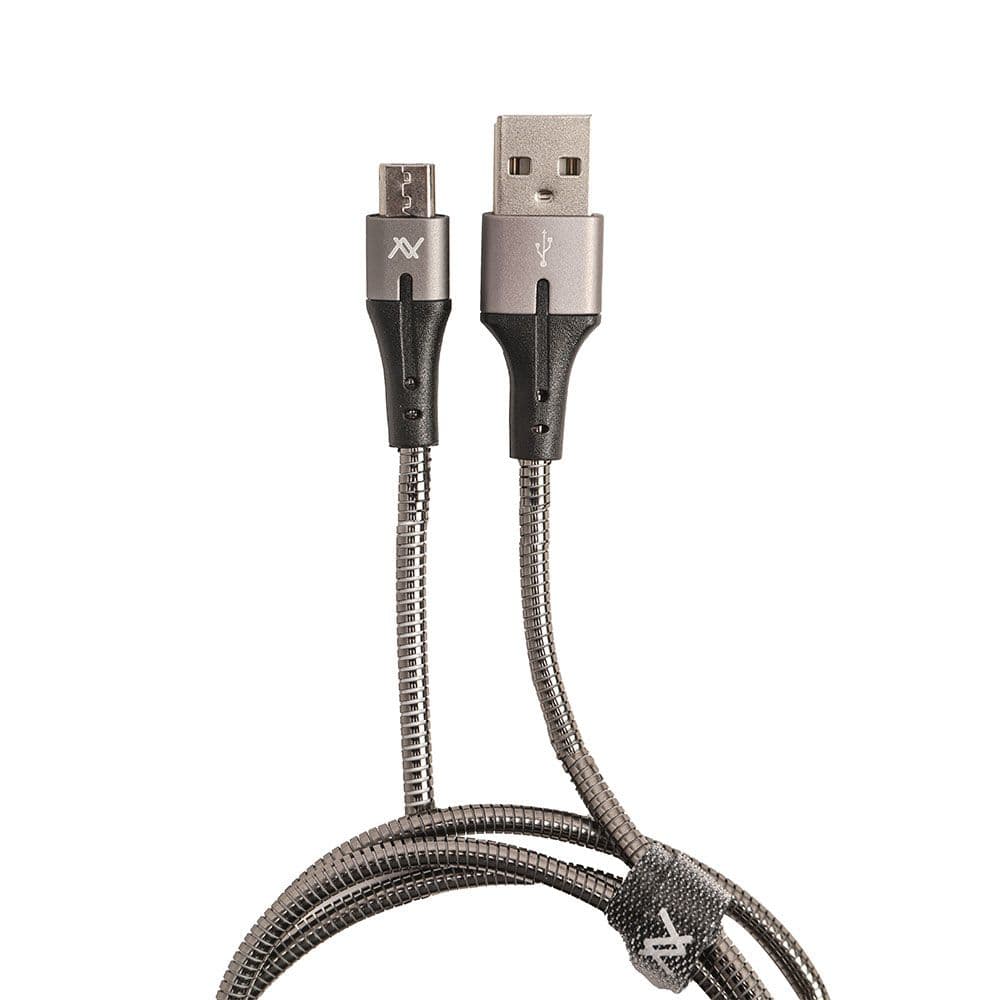 L'Avvento Multi Ports Mobile Cable 1 Meter Dark Silver - MP035