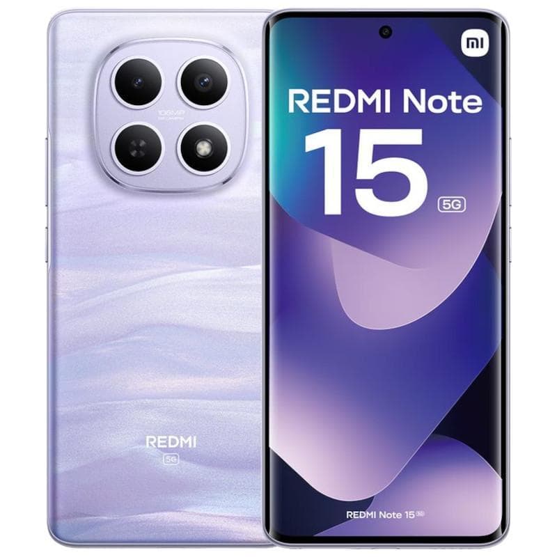 Xiaomi Redmi Note 15 , 512 GB , 12 GB , 5G , Dual-SIM - Mist Purple