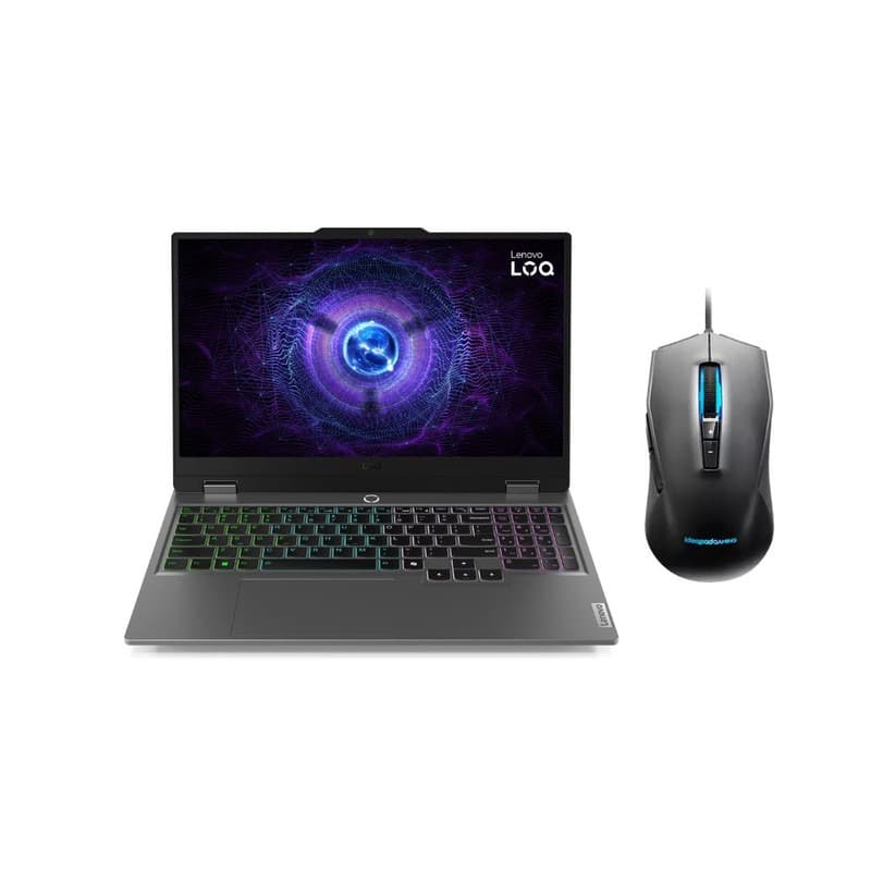 Lenovo LOQ 15IAX9 Laptop ,Intel Core i5-12600HX 15.6 Inch ,512 GB SSD ,12 GB ,NVIDIA GeForce RTX 3050 ,FreeDos - Luna Grey