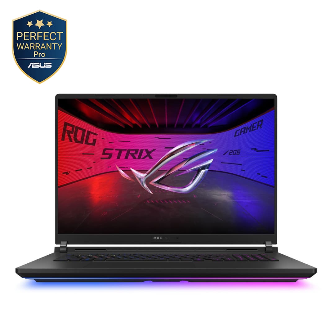 Asus ROG Strix SCAR 18 G835LR-AI3201W Gaming Laptop ,Intel Core Ultra 9 275HX 18 Inch ,1 Terabyte SSD ,32 GB ,NVIDIA GeForce RTX 5070 TI ,Windows 11 - Off Black