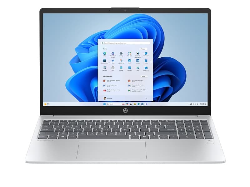 Hp OmniBook 3 15-fn0002ne C65XTEA Laptop ,AMD Ryzen AI 7 350 15.6 Inch ,1 Terabyte SSD ,16 GB ,AMD Radeon 860M Graphics ,Windows 11 - Glacier Silver