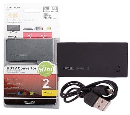 Ietop Sw-h201 HDMI Switch Converter , Black