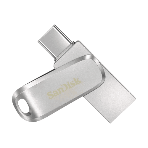 Sandisk Ultra Dual Drive Luxe USB Type-C, USB 3.2 Gen 1 Flash Drive , 256 GB , Silver - SDDDC4-256G-G46