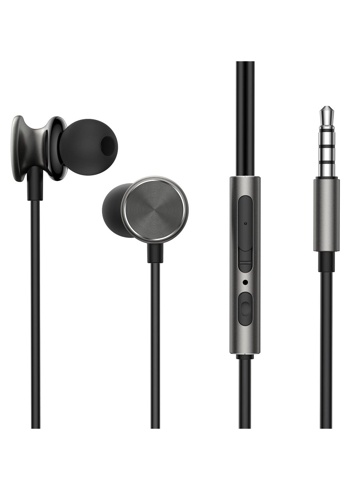 Joyroom Wired Earphones , Black - JR-EW03