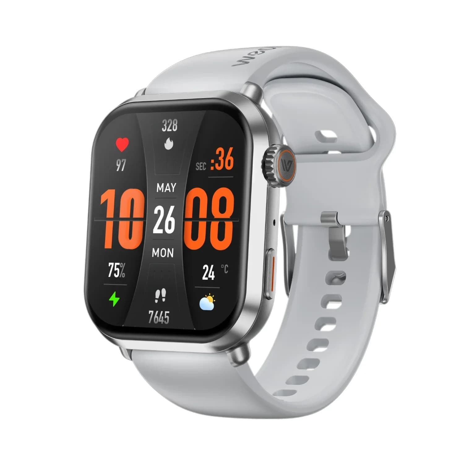 Weofly Power 2 Smart Watch , 1.85 Inch Silver