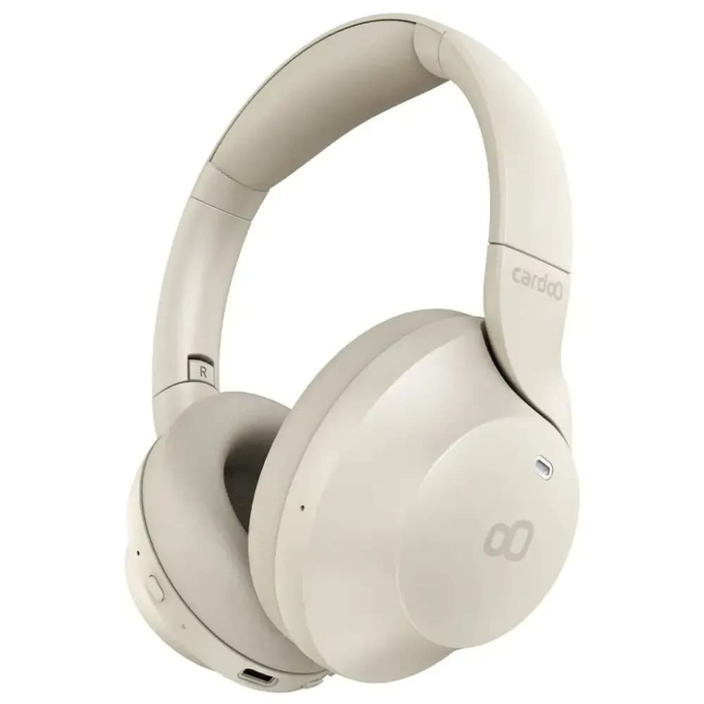 Cardoo Wireless Over Ear Headphones , Beige - CGLHDP01E