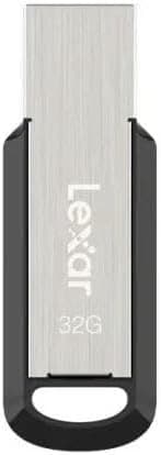 Lexar JumpDrive M400 USB-A Flash Drive , 32 GB , Silver Black - LJDM400032G-BNBNG