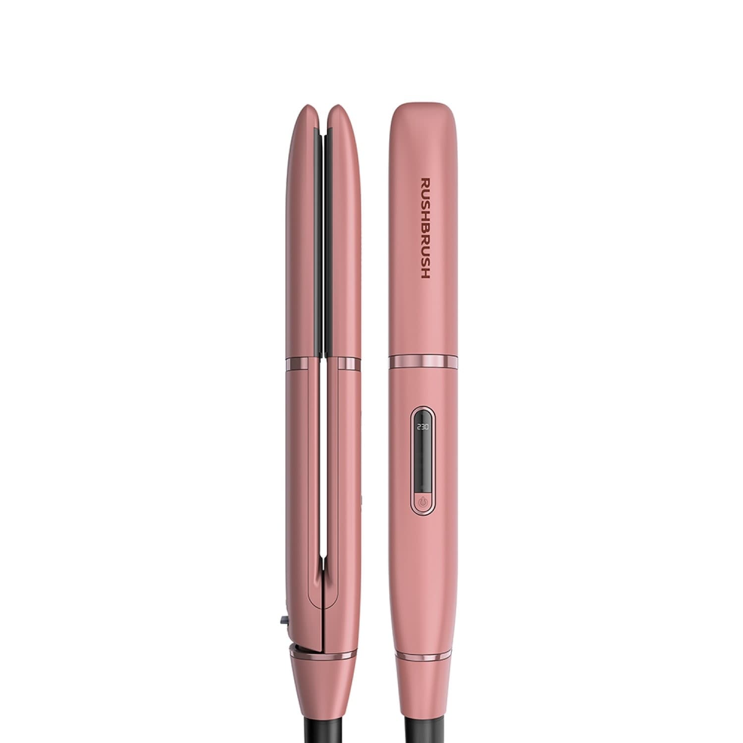 Rush Brush Hair Straightener 230 Celsius , Rose Gold - X1 Lite