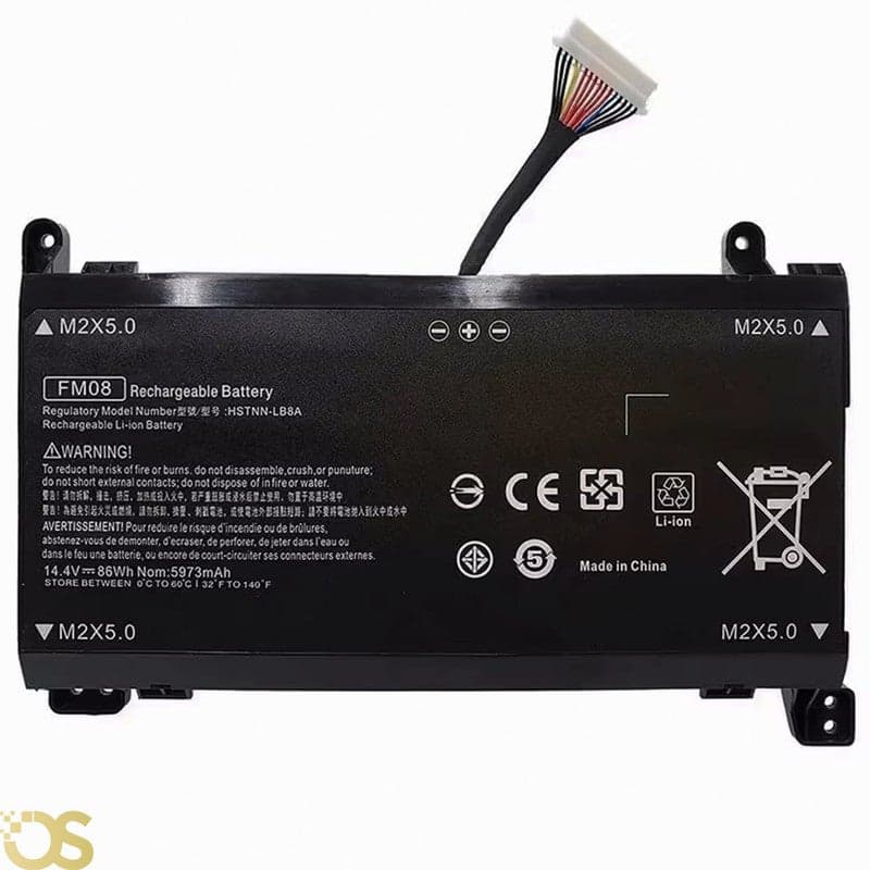 Generic HP FM08XL 16 PIN Laptop Battery for HP OMEN 17-AN001CA 17-AN001LA 17-AN011DX 17-AN110NR 17-AN006TX 17-AN026TX SOCKET 16 PIN FM08XL - FM08XL 16 PIN