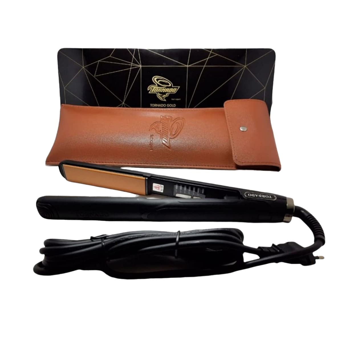 Tornado Gold Hair Straightener 980 Fahrenheit , Black
