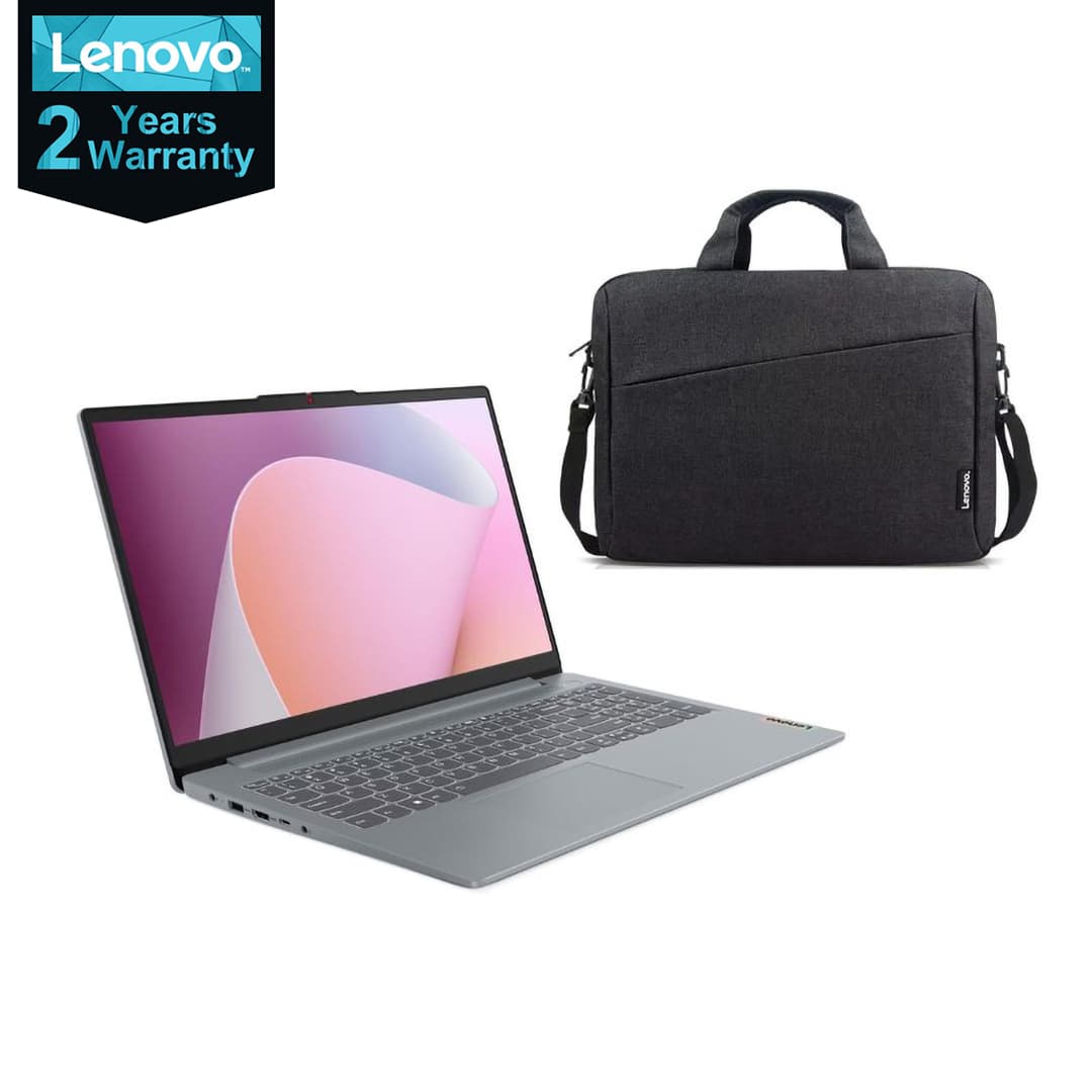 Lenovo IdeaPad Slim 3 15AMN8 Laptop ,AMD Ryzen 5 7520U 15.6 Inch ,512 GB SSD ,16 GB ,AMD Radeon 610M Graphics ,FreeDos - Arctic Grey