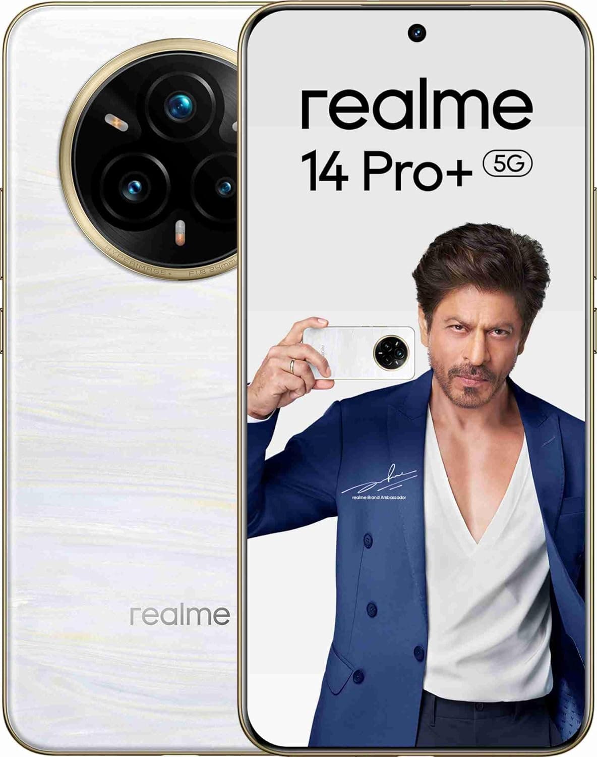 Realme 14 Pro Plus , 256 GB , 12 GB , 5G , Dual-SIM - Pearl White