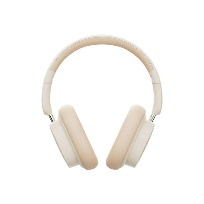 Baseus Bowie D05 Wireless Over Ear Headphones with Microphone - Creamy White