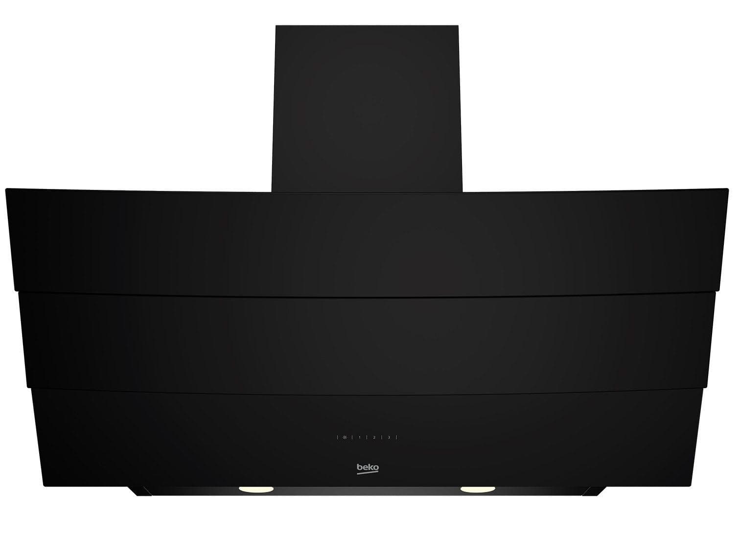 Beko Built-In Decorative Hood , 90 Centimeter , Black - HCA92640BHE