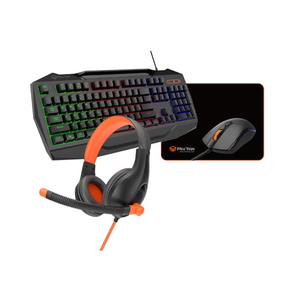 Meetion 4 in 1 Backlit Gaming Combo Kit- C490