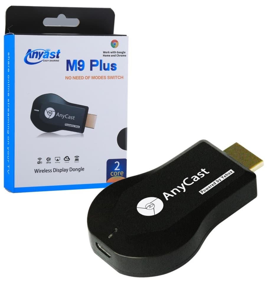 Anycast M9 PLUS Wireless Dongle Receiver , Black
