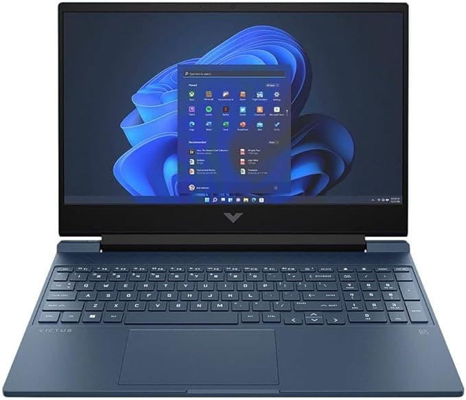 Hp Victus 15-FA00 Laptop ,Intel Core I5-12450H 15.6 Inch ,512 GB SSD ,16 GB ,NVIDIA GeForce RTX 3050 ,Windows 11 - Blue