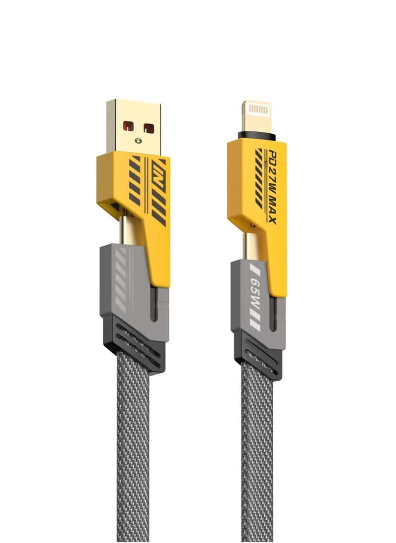 Start 4-in-1 USB-A Mobile Cable 1 Meter Multi Color - ST-353