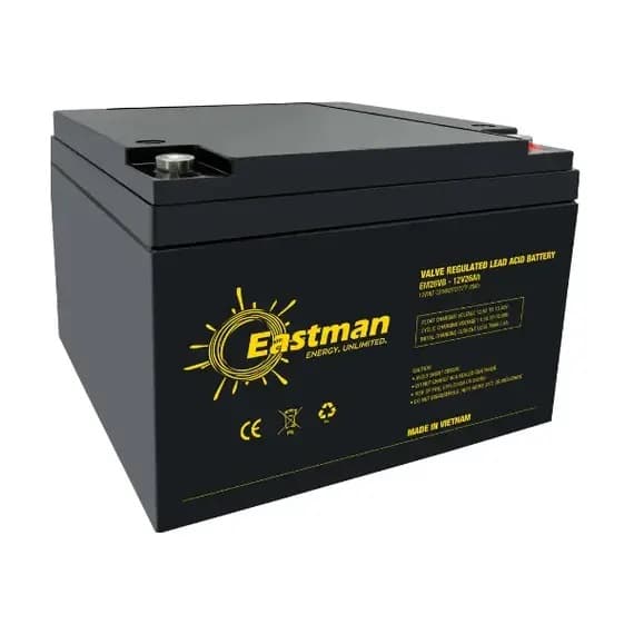 Eastman Valve Regulated Lead-Acid Battery for UPS, telecom, emergency lighting, and medical equipment , Black - EM26VB
