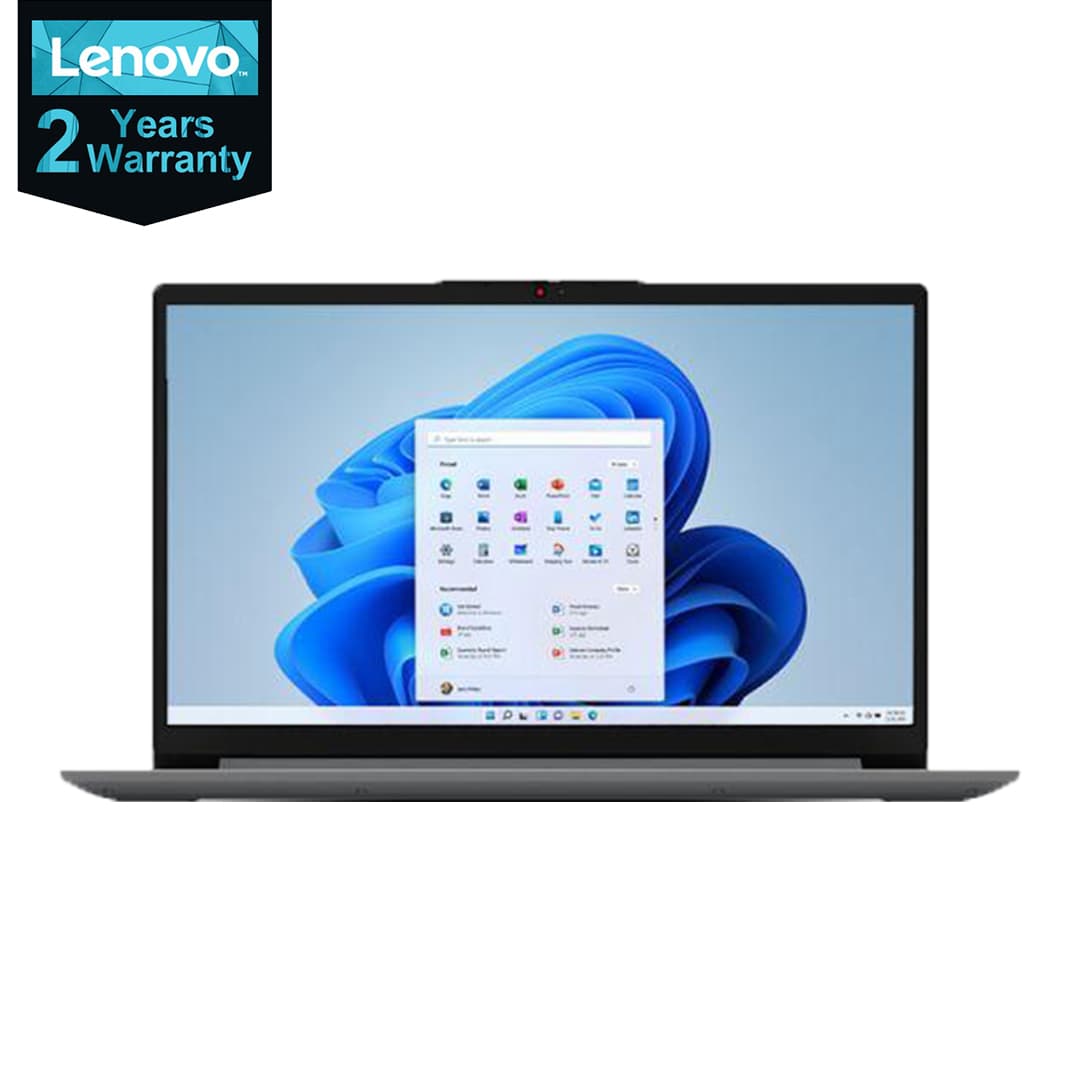 Lenovo Ideapad 1 Laptop ,Intel Core i3-1215U 15.6 Inch ,256 GB SSD ,4 GB ,Intel UHD Graphics ,Windows 11 - Grey