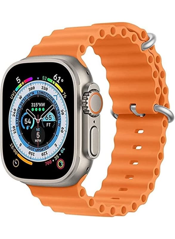 Silicone for X8 Ultra Smart Watch, 42-49mm , Orange