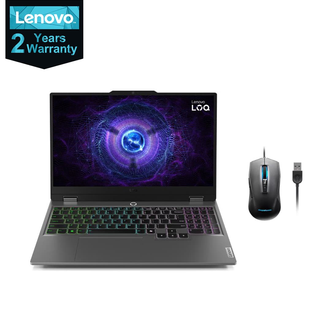 Lenovo LOQ 15IAX9 83GS008NED Laptop ,Intel Core i5-12450HX 15.6 Inch ,512 GB SSD ,12 GB ,NVIDIA GeForce RTX 2050 ,Windows 11 - Luna Grey