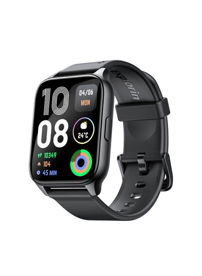 Oraimo 4 Plus Smart Watch , 2.01 Inch Black - OSW-801