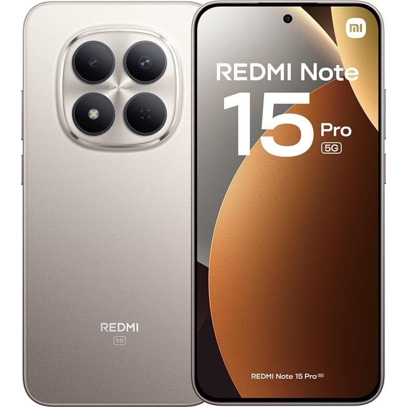 Xiaomi Redmi Note 15 Pro , 512 GB , 12 GB , 5G , Dual-SIM - Titanium