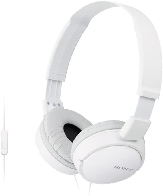 Sony On Ear Headphones , White - MDR-ZX110AP