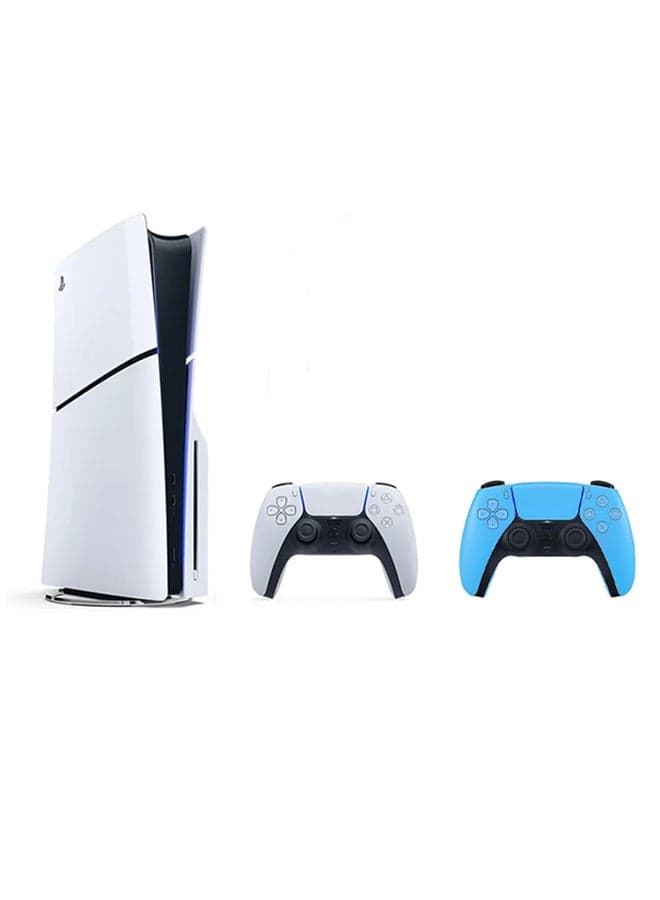 Sony Slim Disc Edition 1 Terabyte , 2 Controllers , White