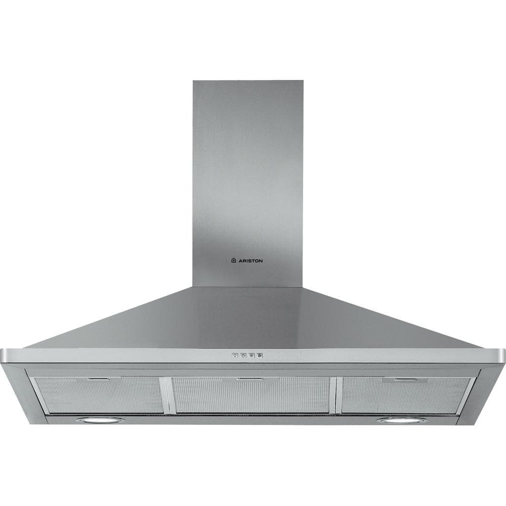 Ariston Built-In Pyramids Hood , 90 Centimeter , Inox - AHPN9.4FLMX