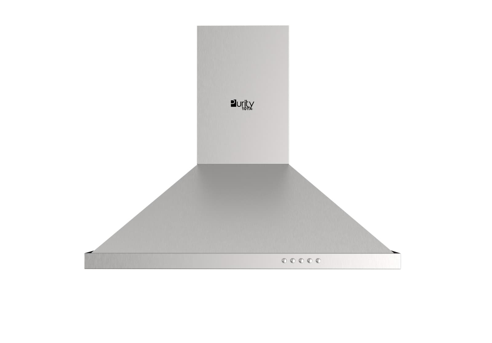 Purity Pansy X Built-In Pyramids Hood , 90 Centimeter , Silver
