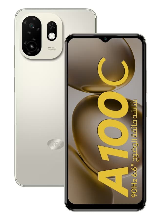 Itel A100C , 128 GB , 3 GB , 4G , Dual-SIM - Titanium Gold