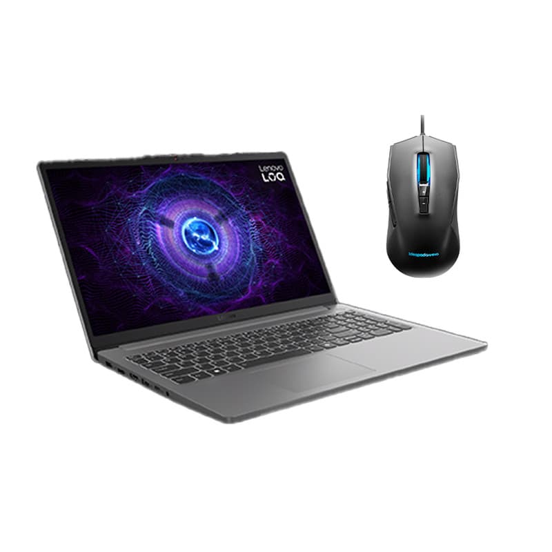 Lenovo LOQ 15IAX9E ,Intel Core i5-12450HX 15.6 Inch ,512 GB ,16 GB ,NVIDIA GeForce RTX 4050 ,FreeDos - Luna Grey