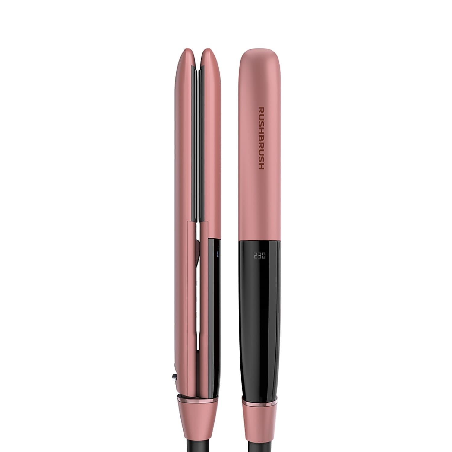 Rush Brush Hair Straightener 230 Celsius , Rose Gold - X1 Pro