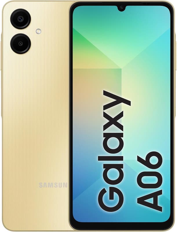 Samsung Galaxy A06 , 128 GB , 6 GB , 4G LTE , Dual-SIM - Gold
