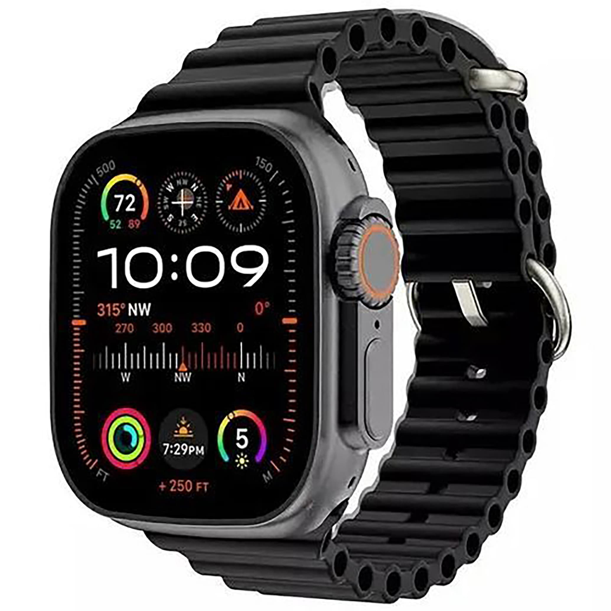 Generic Ultra Series 9 Smart Watch , 2.08 Inch Black Silver - T1000