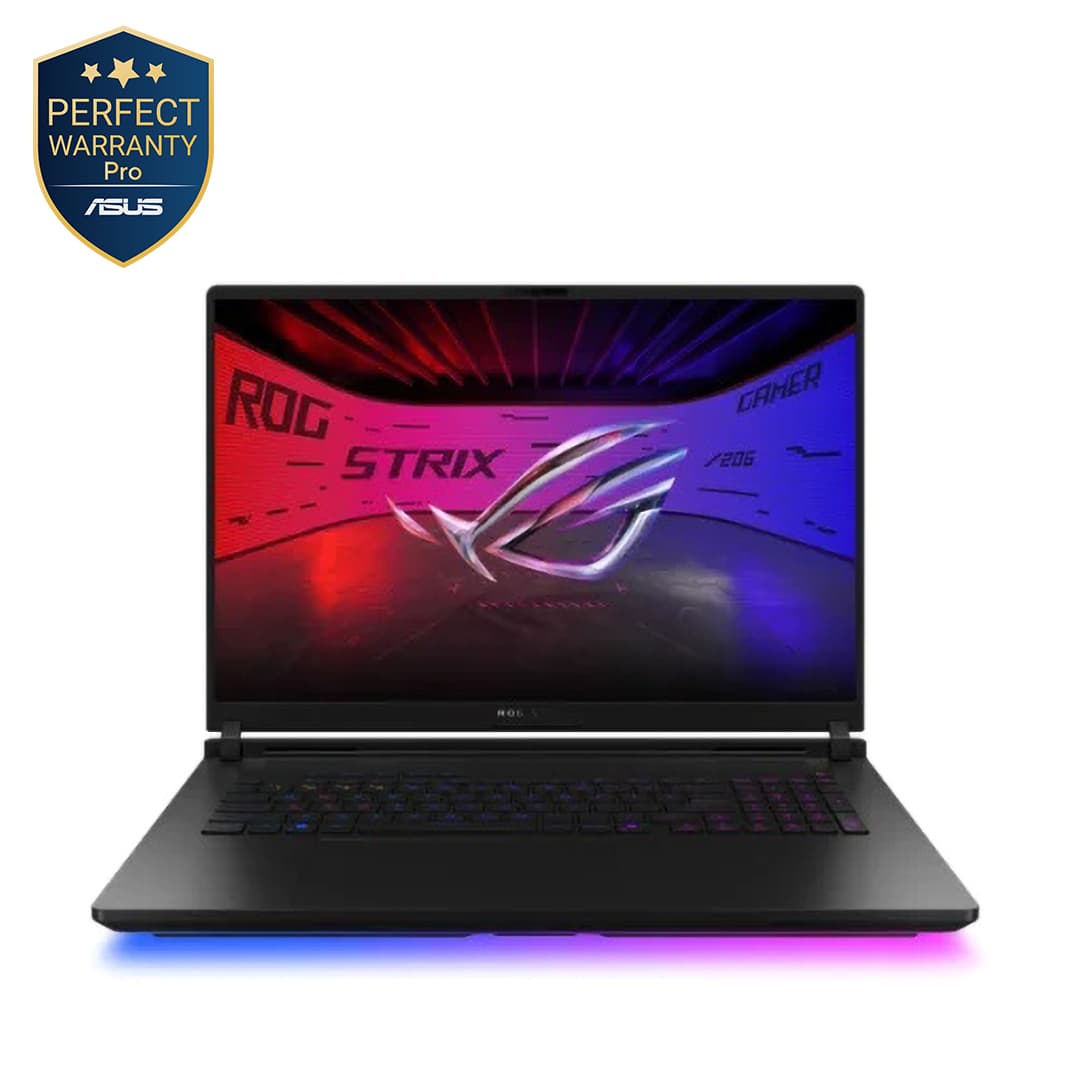 Asus ROG Strix SCAR 18 G835LR-AI3201W Gaming Laptop ,Intel Core Ultra 9 275HX 18 Inch ,1 Terabyte SSD ,16 GB ,NVIDIA GeForce RTX 5070 TI ,Windows 11 - Off Black