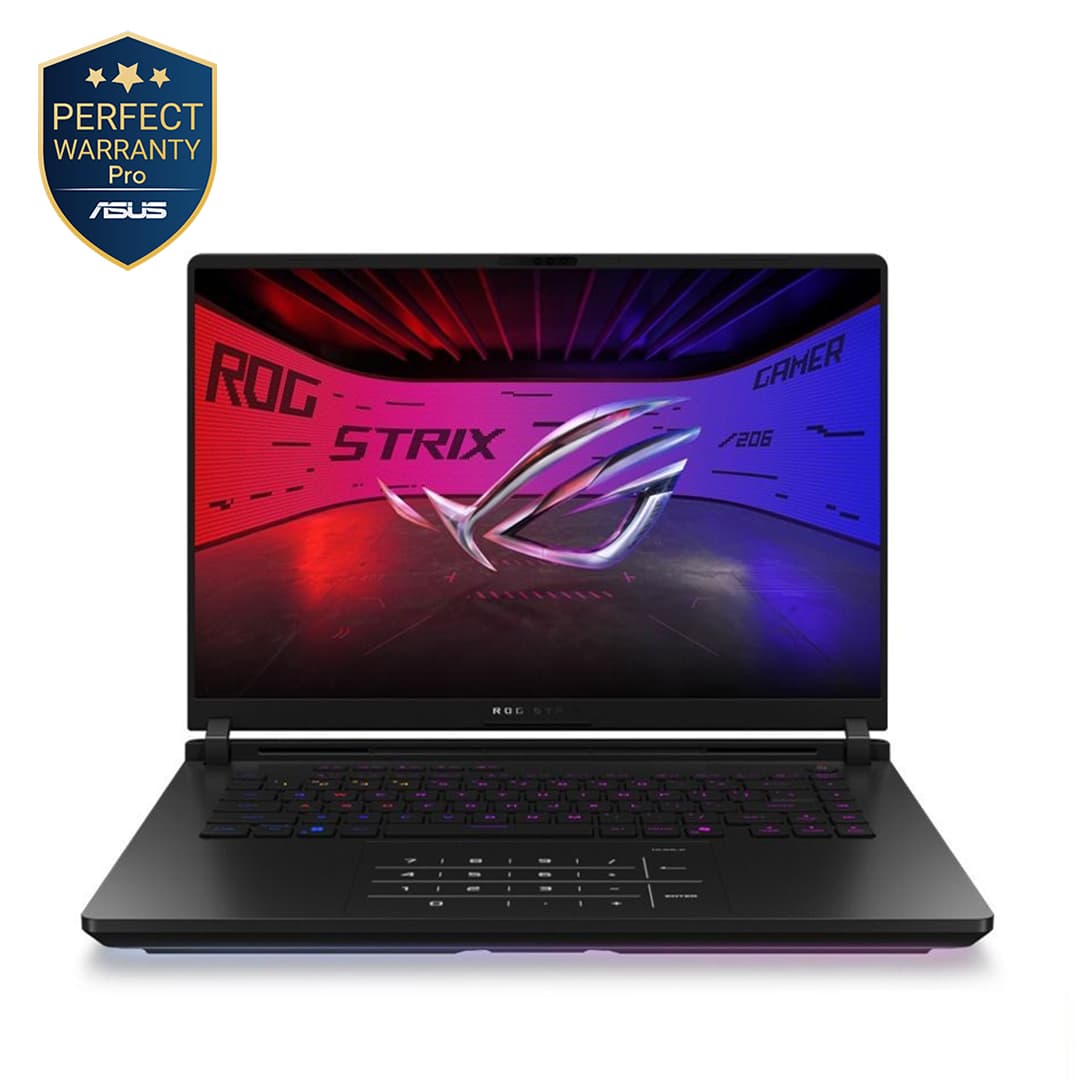 Asus ROG Strix SCAR 16 G635LX-RW036W Gaming Laptop ,Intel Core Ultra 9 275HX 16 Inch ,2 Terabyte SSD ,64 GB ,NVIDIA GeForce RTX 5090 ,Windows 11 - Off Black