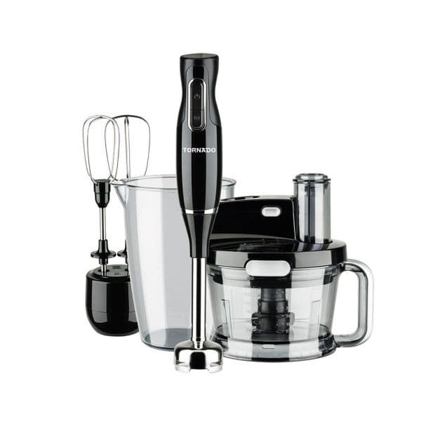 Tornado Hand Blender with Attachments 1000 Watt Black - THB-1000MKL