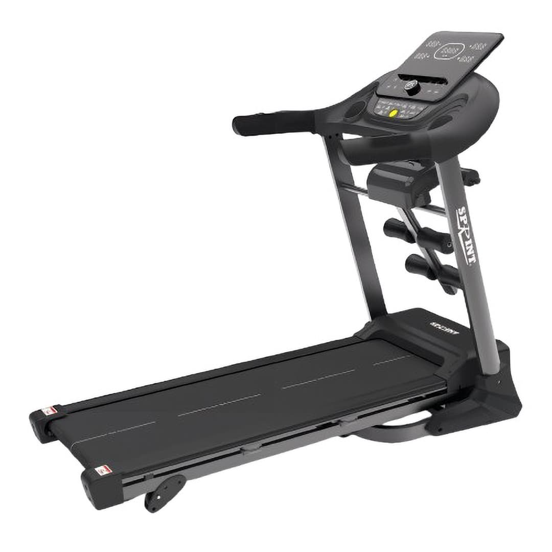 Sprint Foldable Treadmill with Attachments , 160 Kilogram 3.5 horsepower , Black - 8075 ac