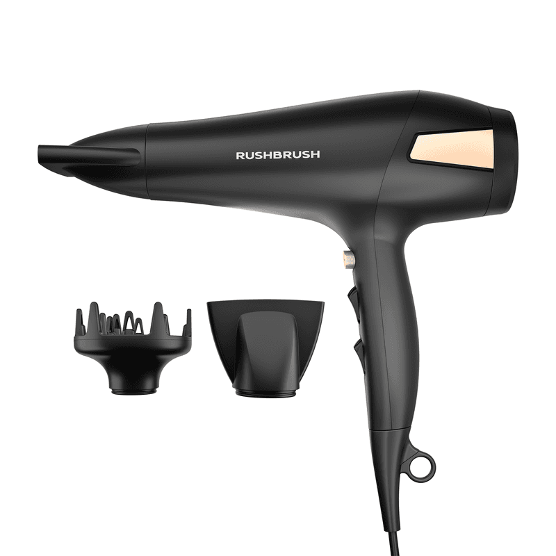 Rush Brush D2 Pro Hair Dryer 2500 Watt , Black