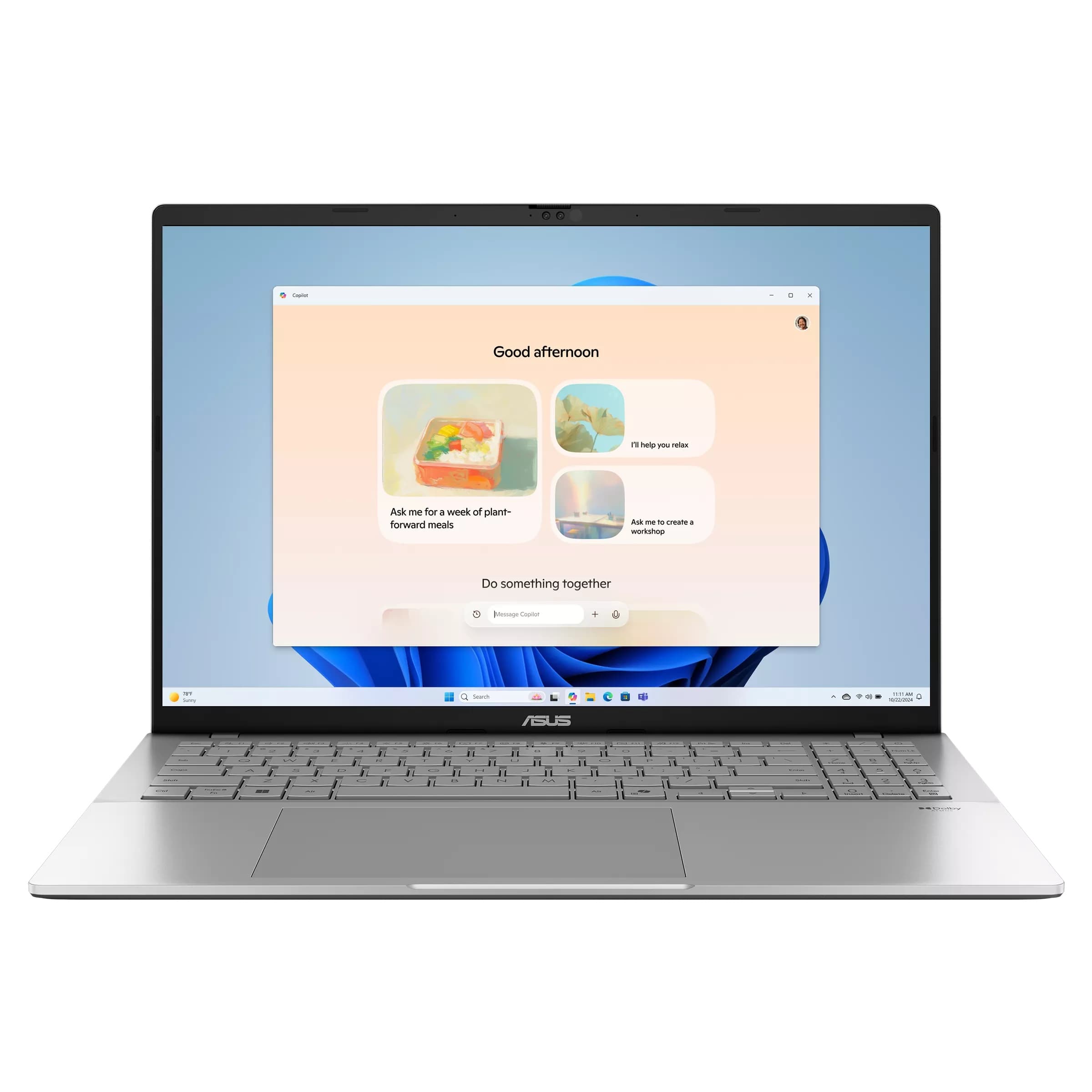 Asus Vivobook S16 S3607CA-SH070W Laptop ,Intel Core Ultra 7 255H 16 Inch ,1 Terabyte SSD ,16 GB ,Intel Arc Graphics ,Windows 11 - Cool Silver