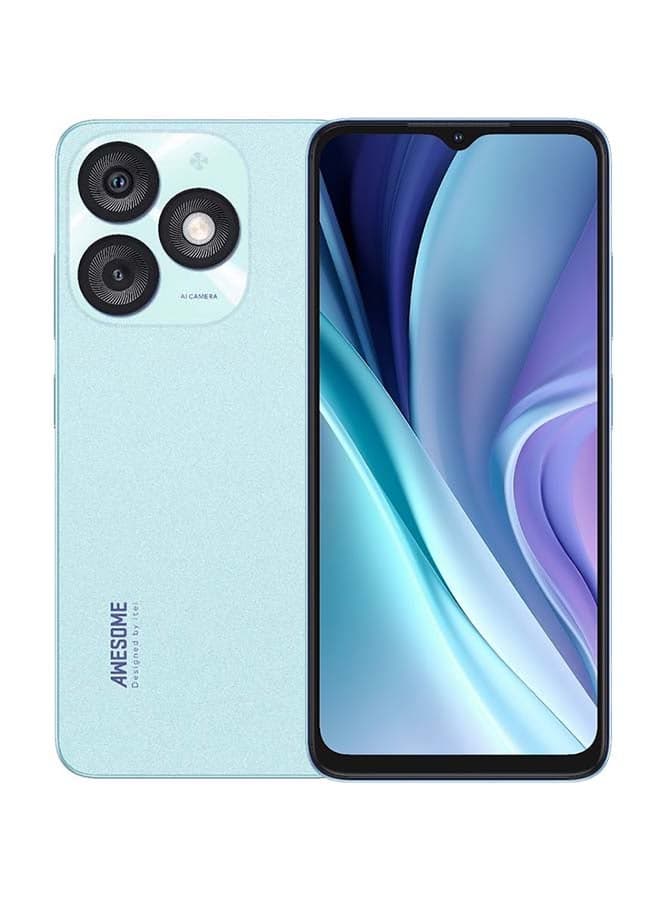 Itel A50 , 128 GB , 3 GB , 4G , Dual-SIM - Cyan Blue