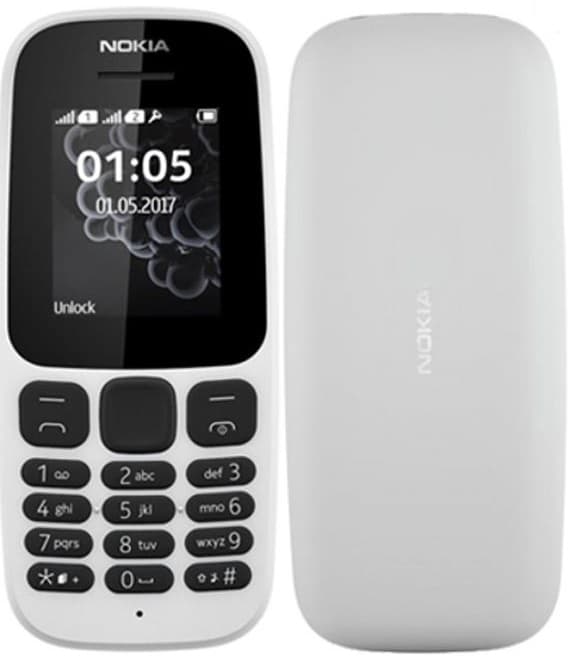 Nokia 105 Dual-SIM , White