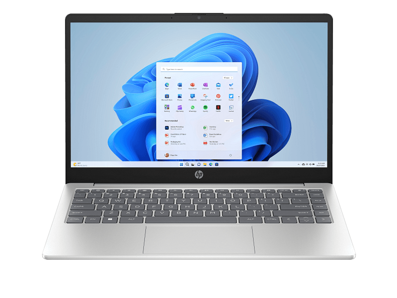 Hp 14-em0003ne Laptop ,AMD Ryzen 7 7730U 14 Inch ,512 GB SSD ,16 GB ,AMD Radeon 610M Graphics ,Windows 11 - Natural Silver
