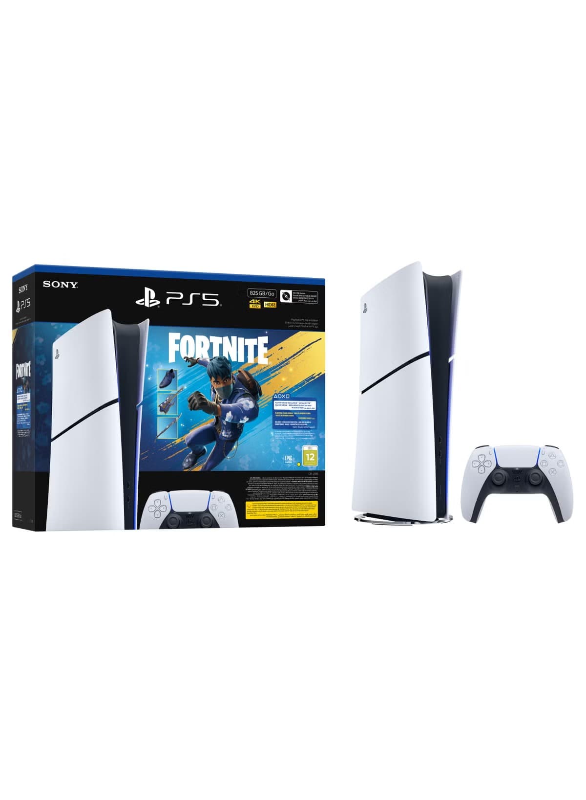 Sony PlayStation 5 Digital Edition UAE Version 1 Terabyte , 1 Controllers , White - CFI2116B01YFORTNITEFC