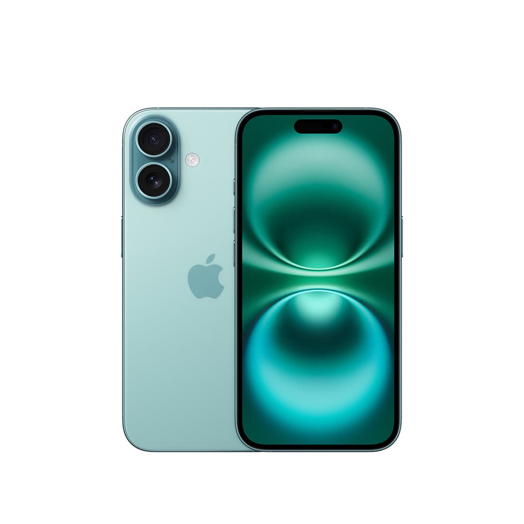 Apple iPhone 16 , 128 GB , 8 GB , 5G , Single SIM - Teal
